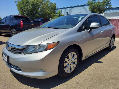 2012 Honda Civic for sale at Credit World Auto Sales in Fresno CA