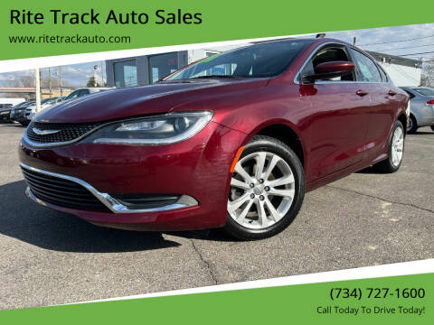 2016 Chrysler 200 for sale at Rite Track Auto Sales in Wayne MI