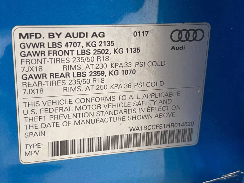 2017 Audi Q3 2.0T Premium