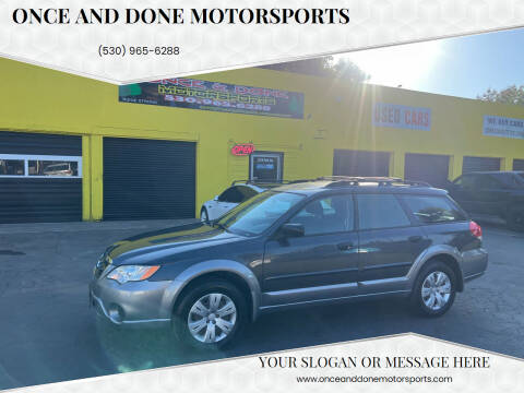 2009 Subaru Outback for sale at Once and Done Motorsports in Chico CA