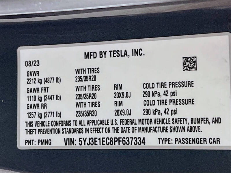 2023 Tesla Model 3 Performance