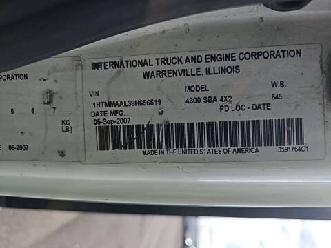 2008 International DuraStar 4000-Series Flatbed