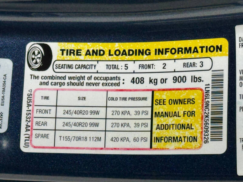 2019 Lincoln Continental Reserve