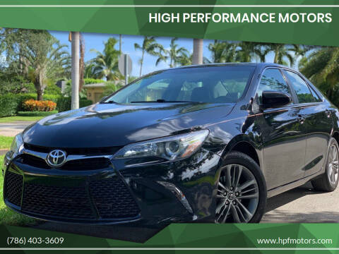 2015 Toyota Camry for sale at HIGH PERFORMANCE MOTORS in Hollywood FL