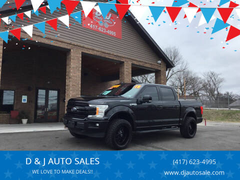 2018 Ford F-150 for sale at D & J AUTO SALES in Joplin MO