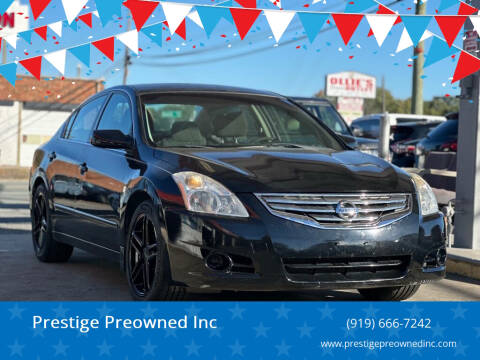 2012 Nissan Altima for sale at Prestige Preowned Inc in Burlington NC