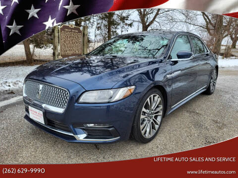 2017 Lincoln Continental for sale at Lifetime Auto Sales and Service in West Bend WI
