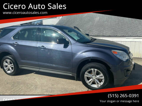 2013 Chevrolet Equinox for sale at Cicero Auto Sales LLC in Des Moines IA