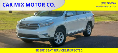 2013 Toyota Highlander for sale at CAR MIX MOTOR CO. in Phoenix AZ