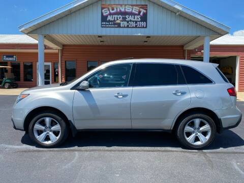 2010 Acura MDX for sale at Sunset Auto Sales in Paragould AR