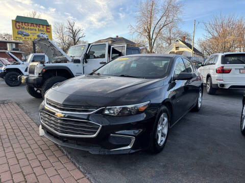 2017 Chevrolet Malibu for sale at GIGANTE MOTORS INC in Joliet IL