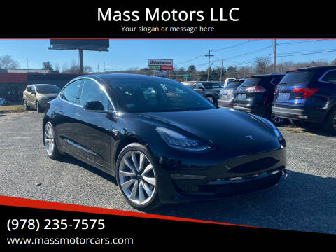 2019 Tesla Model 3 for sale at Mass Motors LLC in Worcester MA