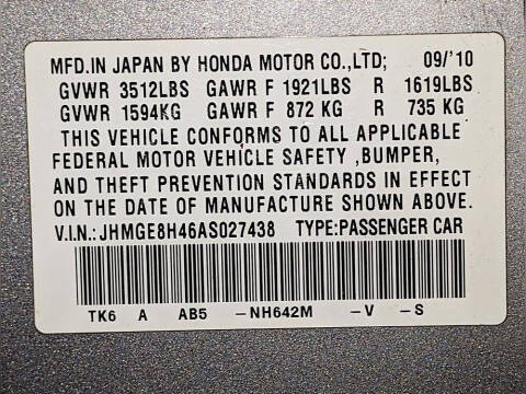 2010 Honda Fit Sport