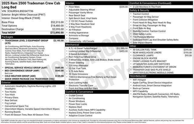 2025 RAM 2500 Tradesman