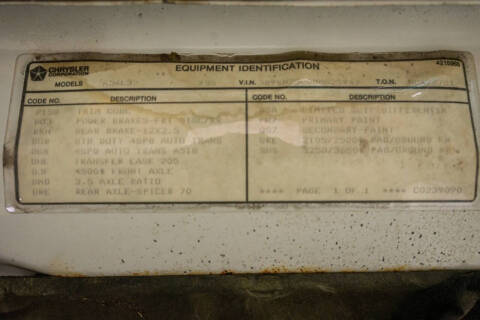 1992 Dodge RAM 250 LE