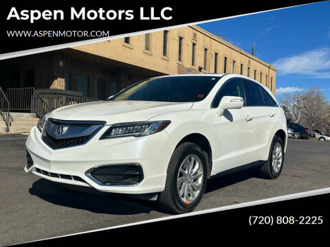 2018 Acura RDX for sale at Aspen Motors LLC in Denver CO