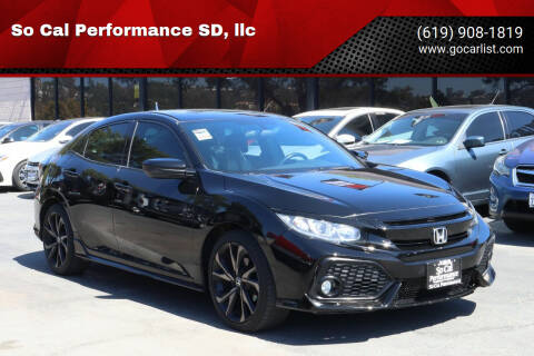 2018 Honda Civic for sale at So Cal Performance SD, llc in San Diego CA