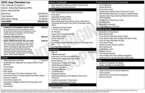 2020 Jeep Cherokee Latitude Plus