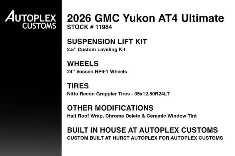2026 GMC Yukon AT4 Ultimate
