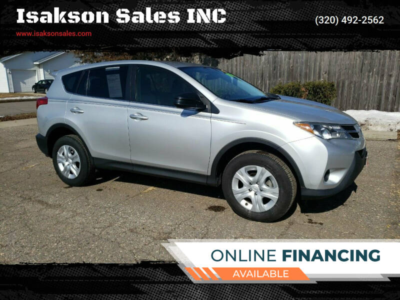 2015 Toyota RAV4 for sale at Isakson Sales INC in Waite Park MN