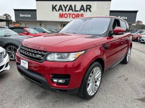 2016 Land Rover Range Rover Sport for sale at KAYALAR MOTORS SUPPORT CENTER in Houston TX
