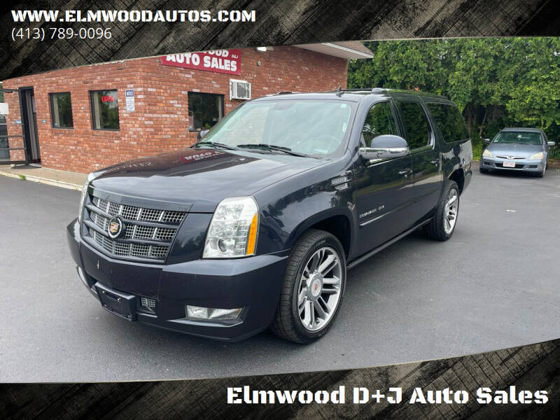 2013 Cadillac Escalade ESV for sale at Elmwood D+J Auto Sales in Agawam MA