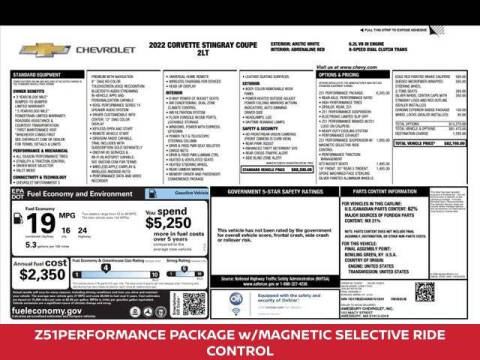 2022 Chevrolet Corvette Stingray