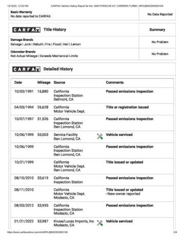 1989 Porsche 911 Carrera Turbo