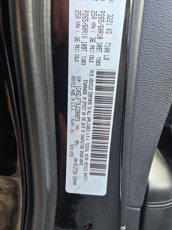 2018 Dodge Durango Special Service