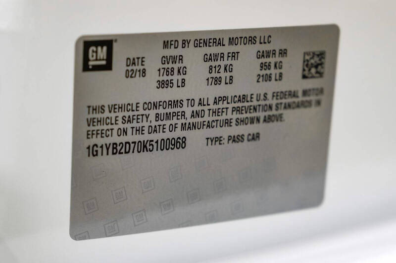 2019 Chevrolet Corvette Stingray