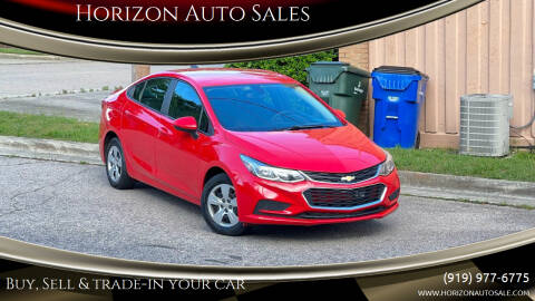 2018 Chevrolet Cruze for sale at Horizon Auto Sales in Raleigh NC