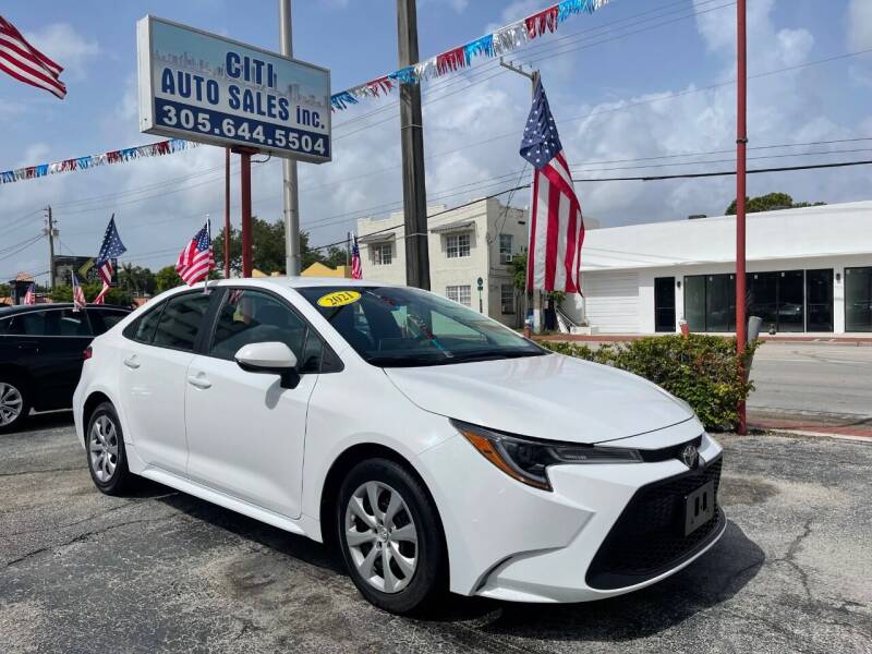 2021 Toyota Corolla for sale at CITI AUTO SALES INC in Miami FL