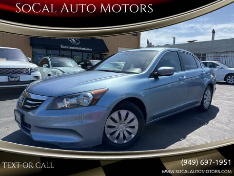 2012 Honda Accord for sale at SoCal Auto Motors in Costa Mesa CA