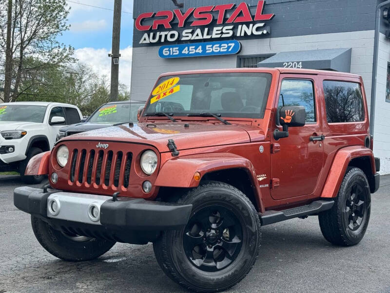 2014 Jeep Wrangler for sale at Crystal Auto Sales Inc in Nashville TN