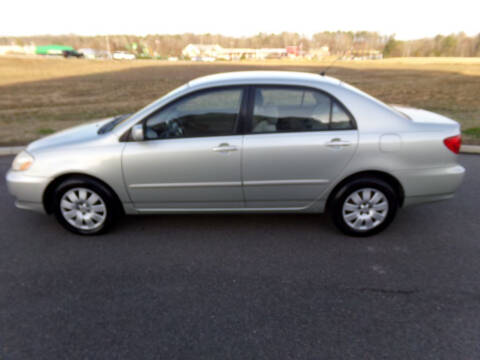 2004 Toyota Corolla for sale at West End Auto Sales LLC in Richmond VA