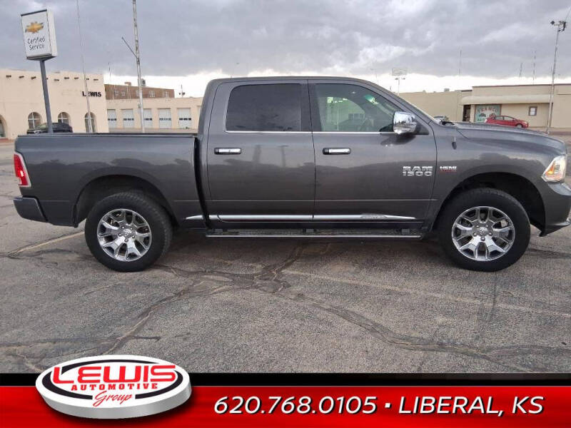 Used 2018 RAM Ram 1500 Pickup Laramie Limited with VIN 1C6RR7PTXJS255483 for sale in Liberal, KS