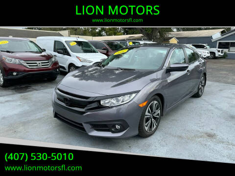 2016 Honda Civic for sale at LION MOTORS in Orlando FL