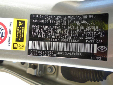 2016 Toyota Camry LE