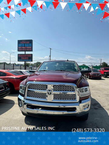 2016 RAM 2500 for sale at PRISTINE AUTO SALES INC in Pontiac MI