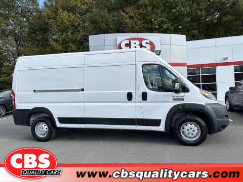 2021 RAM ProMaster for sale at CBS Quality Cars in Durham NC