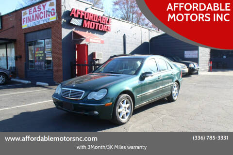 2001 Mercedes-Benz C-Class for sale at AFFORDABLE MOTORS INC in Winston Salem NC