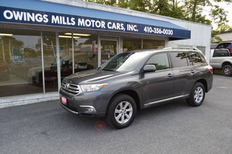 2013 Toyota Highlander for sale at Owings Mills Motor Cars in Owings Mills MD