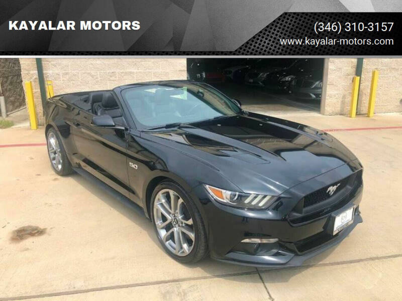 2015 Ford Mustang for sale at KAYALAR MOTORS in Houston TX