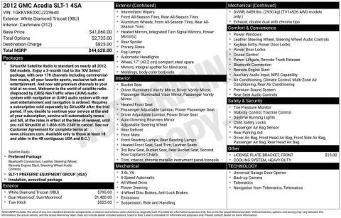 2012 GMC Acadia SLT-1