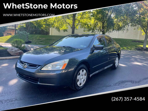 2005 Honda Accord for sale at WhetStone Motors in Bensalem PA