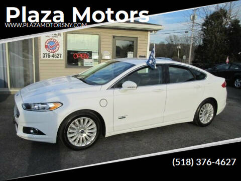 2013 Ford Fusion Energi for sale at Plaza Motors in Rensselaer NY