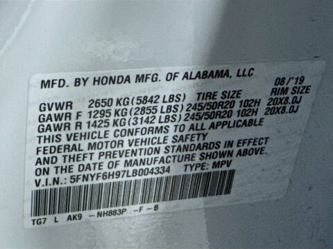 2020 Honda Pilot Touring