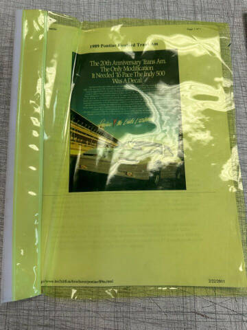 1989 Pontiac Firebird Trans Am GTA