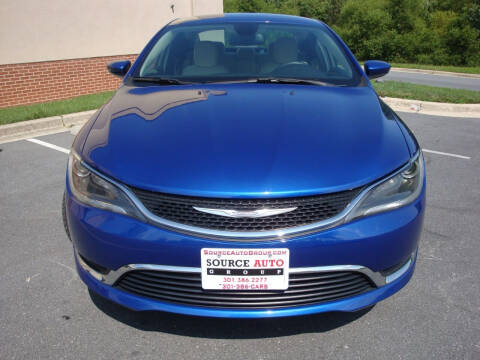 2016 Chrysler 200 for sale at Source Auto Group in Lanham MD