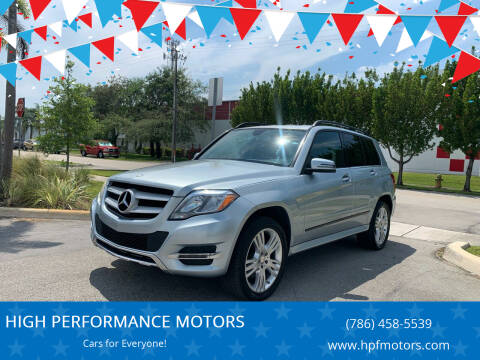 2013 Mercedes-Benz GLK for sale at HIGH PERFORMANCE MOTORS in Hollywood FL